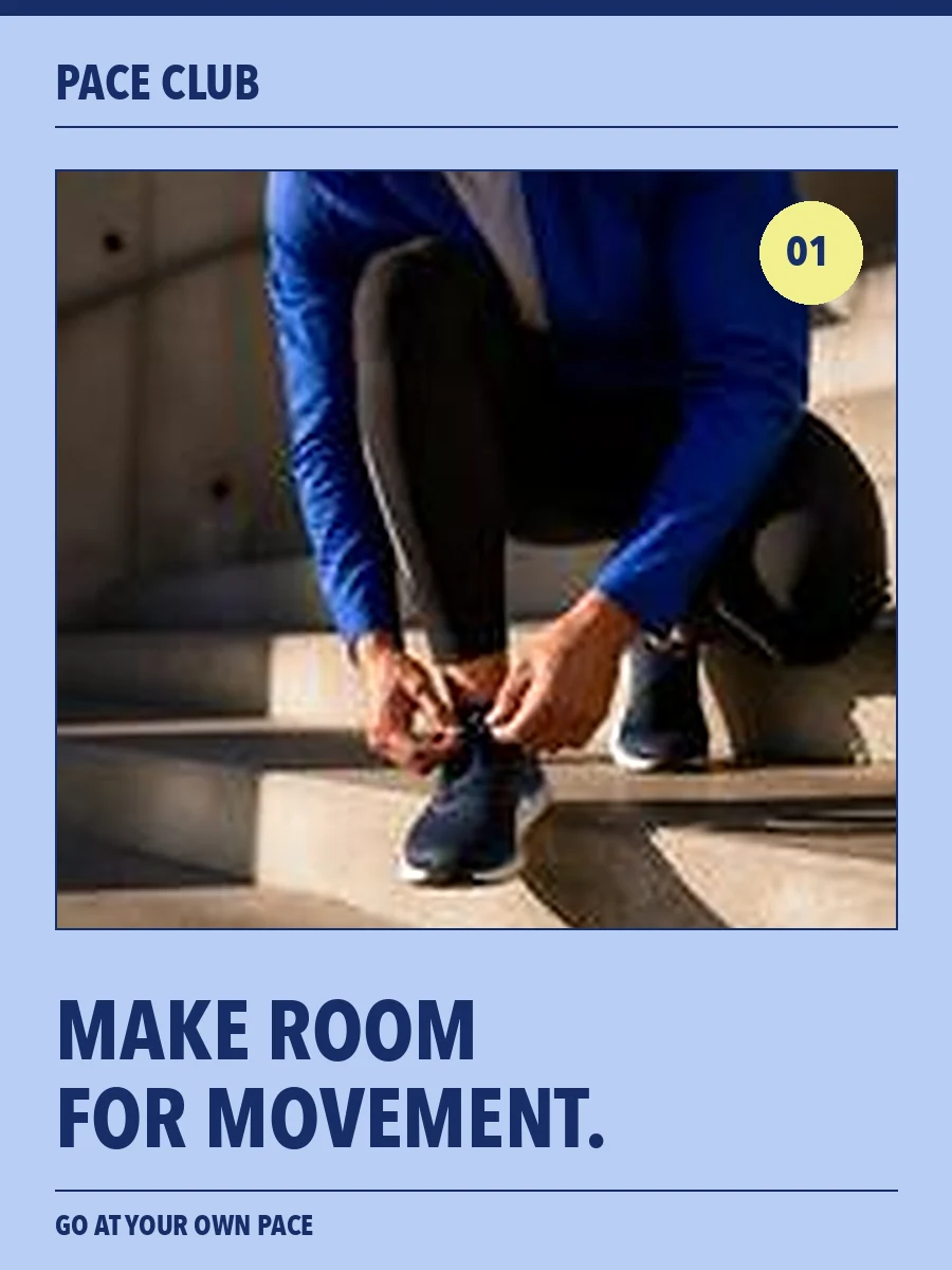 Pace Club activewear social post concept